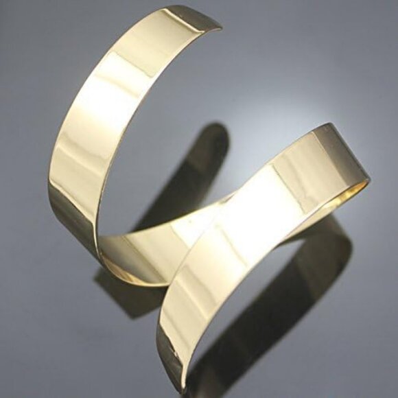 Adjustable Gold Upper Arm Jewelry Cuff Bracelet Armlet Armband Bangle - Picture 5 of 7